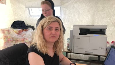 Працівниця "Карітасу" Інна Марушинська Працівниця "Карітасу" Інна Марушинська