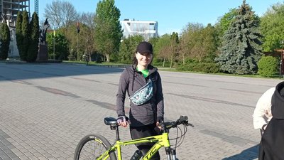 Учасниця велопробігу Наталія Яківчук, велопробіг "Тернопіль- лепло"