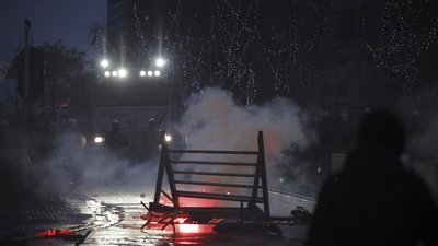 "Марш за свободу – третій акт". У Брюсселі знову сталися сутички під час акції проти COVID-обмежень "Марш за свободу – третій акт". У Брюсселі знову сталися сутички під час акції проти COVID-обмежень