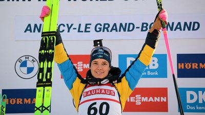 Ганна Еберг, шведська біатлоністка виграла спринт Кубка світу в Ансі, 18 грудня 2025