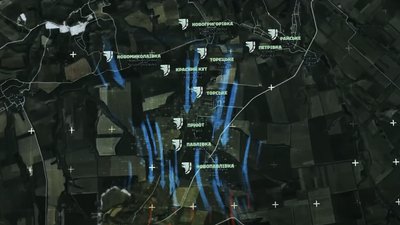 Мапа бойових дій за даними 93 бригади