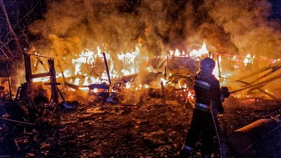 Пожежа в селі Острів