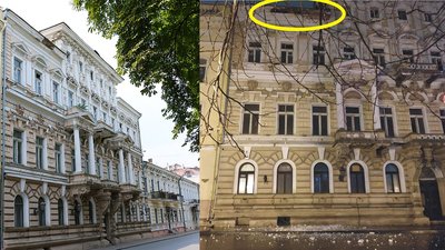 В Одесі обвалився карниз пам'ятника архітектури: мерія звернулася до Мінкульту