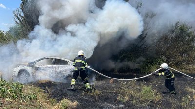 Горіли очерети, стерня та автомобіль: на Вінниччині рятувальники загасили 24 пожежі Горіли очерети, стерня та автомобіль: на Вінниччині рятувальники загасили 24 пожежі