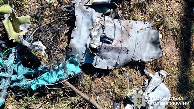 Уламки боєприпасу РФ, які виявий лісничий