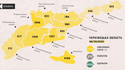 На Буковині COVID-19 виявили у 145 людей: з яких районів інфіковані На Буковині COVID-19 виявили у 145 людей: з яких районів інфіковані