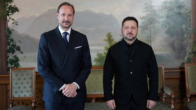 Володимир Зеленський, король Норвегії Гокон VIII