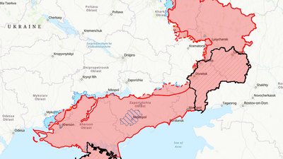 Карта бойових дій станом на 4 липня