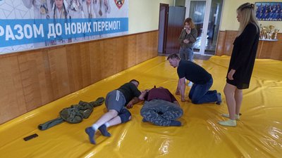 На базі спортивного товариства "Динамо" у Житомирі проводять навчання з тактичної медицини