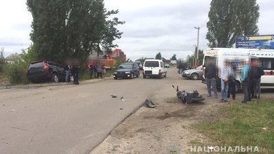 На Рівненщині позашляховик збив мотоцикліста