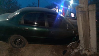 ДТП, електроопора, п'яний, водій, Франківщина, Вовчинець