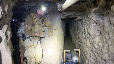 У США митники знайшли кілометровий тунель для контрабанди, оснащений ліфтом