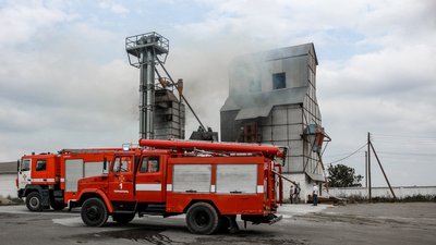 На Тернопільщині горіла зерносушарка