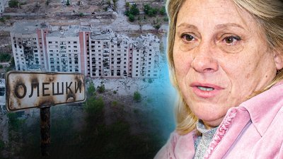 Олешки, виїзд з окупованого міста