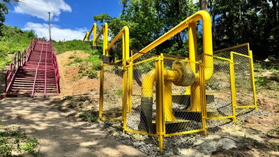 Газопровід у мікрорайоні Монастирська гора
