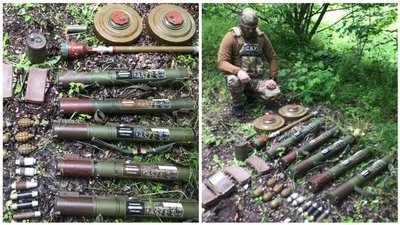 На Луганщині виявили схрон зброї з забороненими мінами