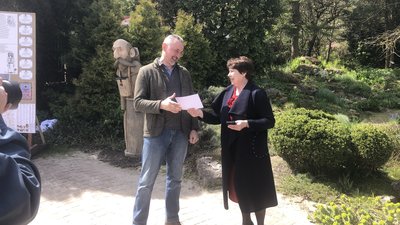 Скульптура "Василь": в галереї просто неба на Тернопільщині з'явився новий артоб'єкт Скульптура "Василь": в галереї просто неба на Тернопільщині з'явився новий артоб'єкт