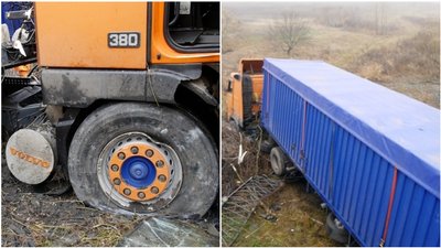 На Кіровоградщині з мосту злетіла вантажівка На Кіровоградщині з мосту злетіла вантажівка