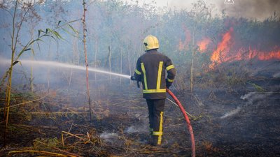 пожежа у нацпарку, рятувальник