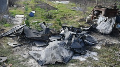 Атака БпЛА на Одесу, 23 березня 2026 року, уламки БпЛА, шахед, дрон