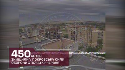 У Покровську українські військові знищили близько 450 антен і понад 120 точок дронів РФ