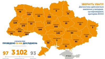 В Україні зафіксували 325 нових випадків інфікування коронавірусом В Україні зафіксували 325 нових випадків інфікування коронавірусом
