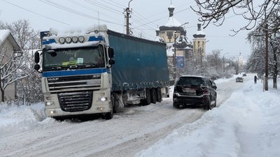 Івано-Франківщина, дорога, сніг, дорога державного значення