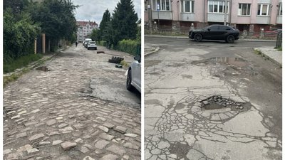 ями, дорога, вибоїни