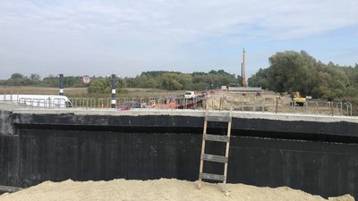 На дорозі "Львів-Луцьк" почали зводити новий міст на місці зруйнованого