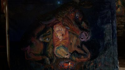 Різдво у "Хліві" малює художник з Рівненщини Різдво у "Хліві" малює художник з Рівненщини