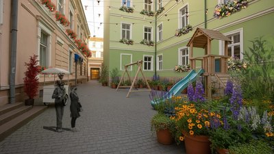 проєкт, пішохідний простір, вулиця олени кульчицької, брами тернополя