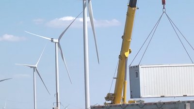 На Херсонщині в Чаплинському районі зводиться вітроелектростанція - набільша в регіоні