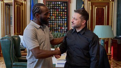 Теренс Кроуфорд і Володимир Зеленський