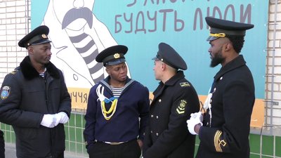У Херсоні африканські студенти морської академії читали вірші Тараса Шевченка