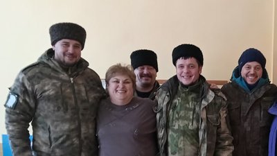 Військові РФ, окуповане Сиваське, Херсонщина, школа Військові РФ, окуповане Сиваське, Херсонщина, школа
