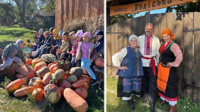осінні канікули, гарбузовий фестиваль, Поліська хата, козацькі забави, вогняне шоу