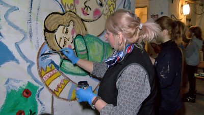 Мистецтво проти війни: 25 художників у Луцьку розмальовують бомбосховище Мистецтво проти війни: 25 художників у Луцьку розмальовують бомбосховище