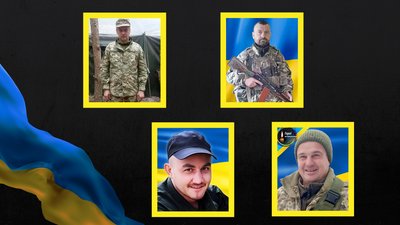 Військові Федір Пахнюк,  Володимир Кибукевич, Павло Олійник, Сергій Твардовський
