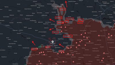 Орієнтовна лінія зіткнення на Покровському напрямку