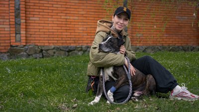 Собака, евакуація, Лозова, Дніпро, зооволонтерка