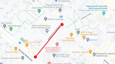Пошкодження на тепловій мережі: у Черкасах тимчасово перекрили рух на одній із вулиць