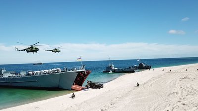 У Чорному морі відбулися навчання корабельно-десантної групи ВМС У Чорному морі відбулися навчання корабельно-десантної групи ВМС