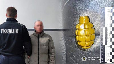 У Чернігові затримали чоловіка, який погрожував гранатою