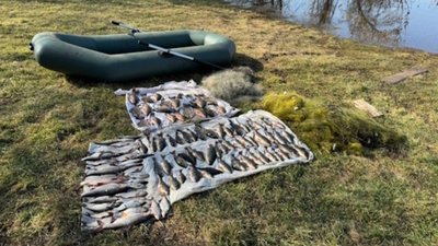 риба, сітки, браконьєрство, гумовий човен