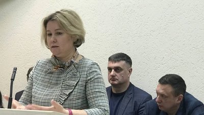 Депутатка обласної ради Ірина Шумада на суді Депутатка обласної ради Ірина Шумада на суді