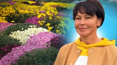 Алевтина Волошин вирощує квіти
