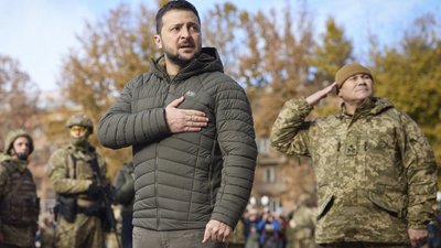 Володимир Зеленський у Херсоні 14 листопада 2022 Володимир Зеленський у Херсоні 14 листопада 2022