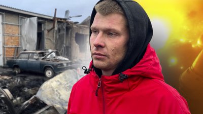 місцеві жителі розповіли про влучання російського безпілотника у Прилуках