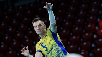 Олег Плотницький у першому матчі збірної України на Євро-2026 з волейболу проти Ізраїлю