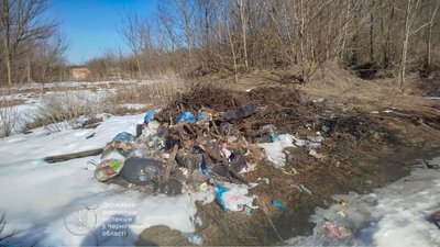 Сміттєзвалище у Ріпкинській громаді на Чернігівщині на Чернігівщині